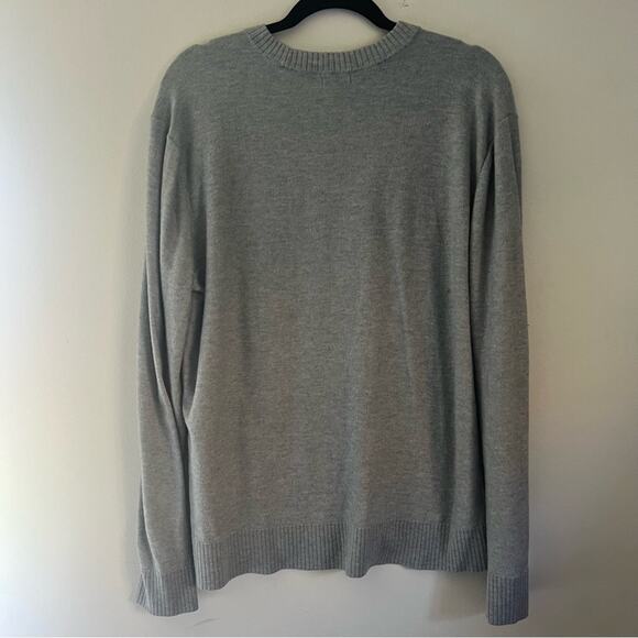 Smartwool Women's Crewneck long sleeve sweater grey faded stripes Sz XL - Picture 6 of 8